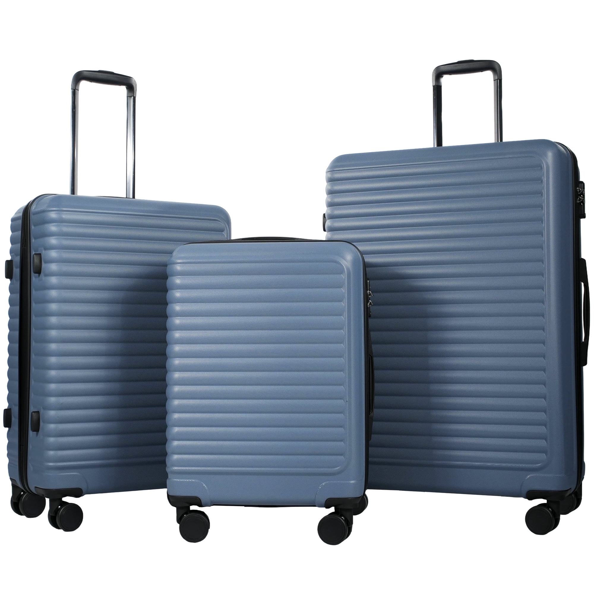 Travelhouse 3 Piece Hardside Luggage Set Hardshell Lightweight Suitcase with TSA Lock Spinner Whe... | Walmart (US)