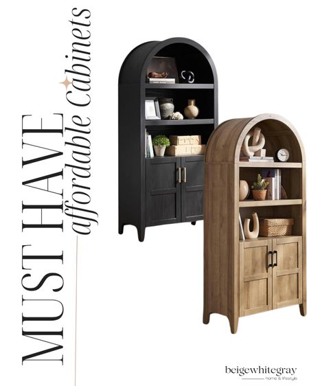 Arched cabinets under $400! Gorgeous and in trend without spending upwards of $2000. 

#LTKHome #LTKSaleAlert #LTKStyleTip