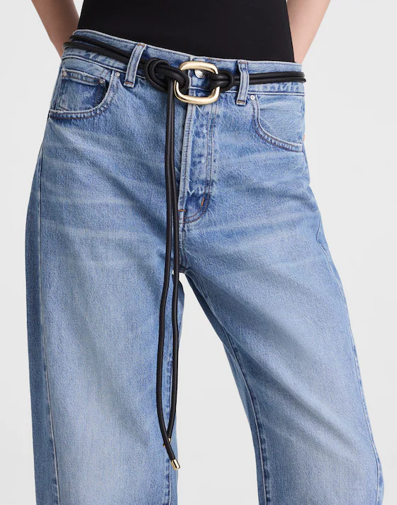 Sculpted-Buckle Tie Belt | Madewell