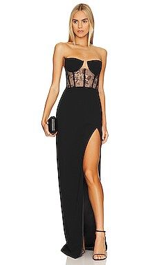 SAU LEE Priscilla Dress in Black from Revolve.com | Revolve Clothing (Global)
