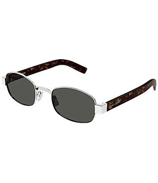 Yves Saint Laurent Women's SL Logo 53mm Rectangle Sunglasses - Shiny Silver | Dillard's
