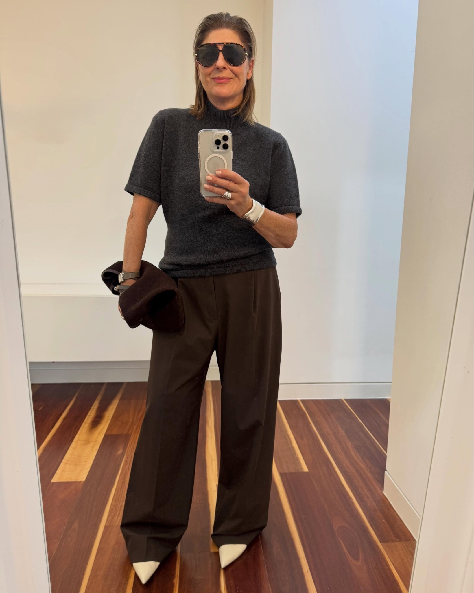 Chocolate brown pants. 
Something you might not think you need.
But then you realize how versatile they are !
Because this season it’s all about interesting colour combinations and chocolate brown is your starting Point. 

Chocolate brown pants obviously works back with lots of tones of camels and browns, but you know that right ?! 

What’s new is to think about mixing a grey knit or a burgundy blouse back with slouchy brown pants. Totally transeasonal In summer I loved a white top with the same slouchy brown pants.

A little bit chicer than jeans and a little more exciting than classic black pants you’ll find chocolate brown pants are instant wardrobe updaters ! 

I nabbed these last year @theiconicau but there are so many great brown slouchy pants around ! I’ll add links in stories and as always check out #shopwithfifi @ltk.australia for all my picks & the links to #fififavfinds