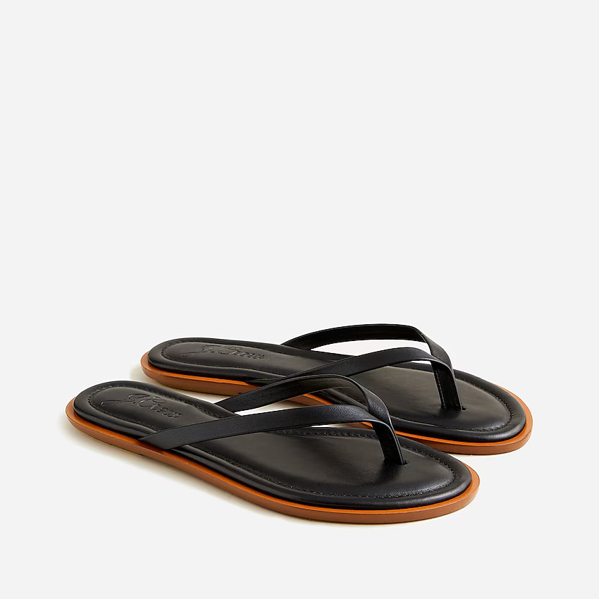 Sorrento thong sandals in leather | J. Crew US
