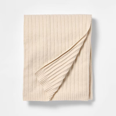 Casual Mixed Rib Throw Blanket - Threshold™™ designed with Studio McGee | Target