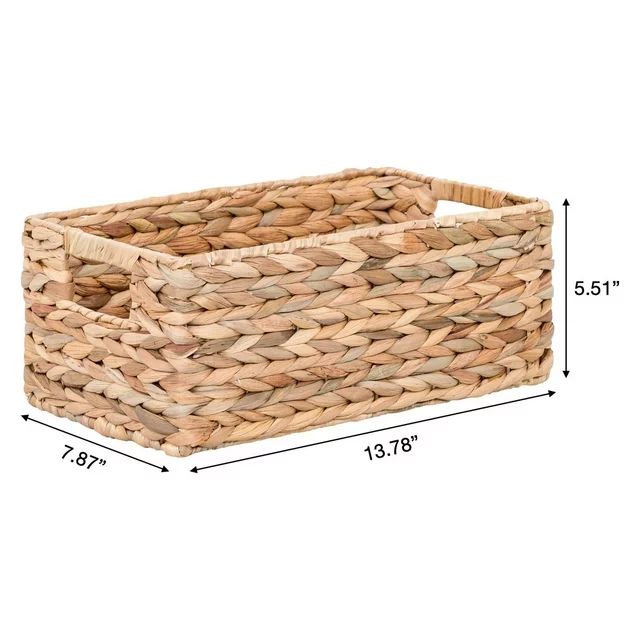 Better Homes & Gardens Woven Natural Water Hyacinth Basket, Set of 3 - Walmart.com | Walmart (US)