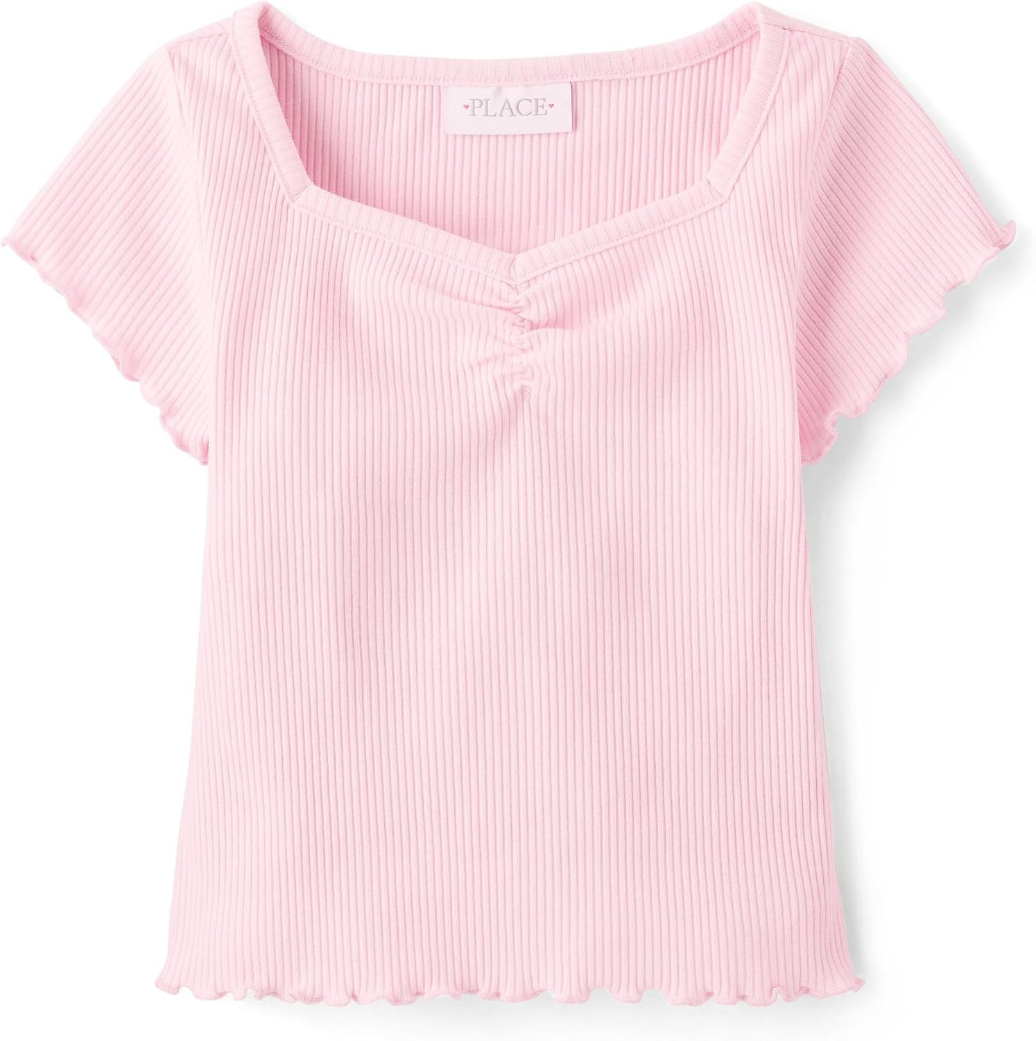 The Children's Place Girls' Basic Short Sleeve Knit Shirts | Amazon (US)