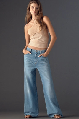 FRAME Off-Duty Stroll High-Rise Wide-Leg Jeans | Anthropologie (US)