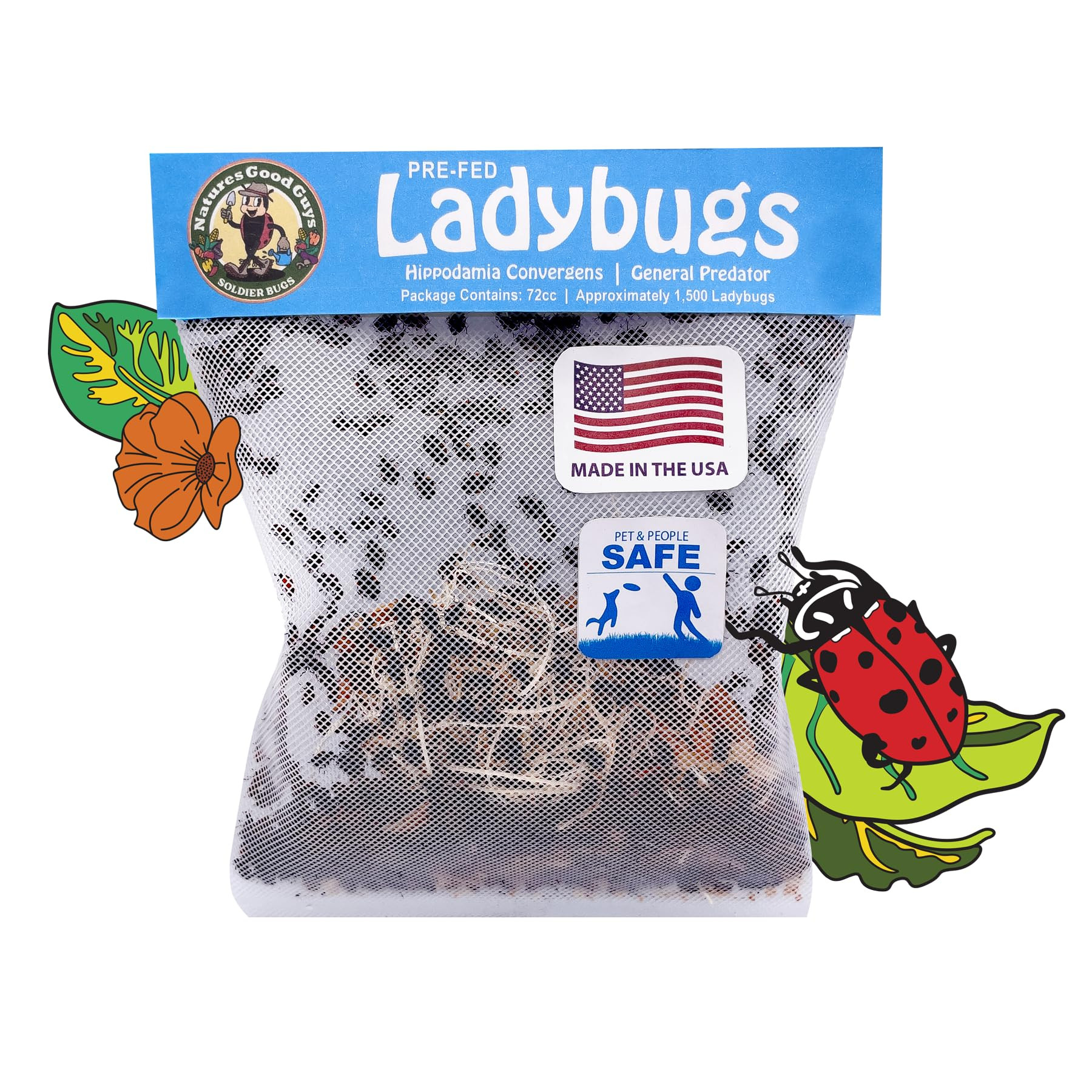 Natures Good Guys 1500 Live Ladybugs - Good Bugs- Ladybugs - Guaranteed Live Delivery! | Amazon (US)