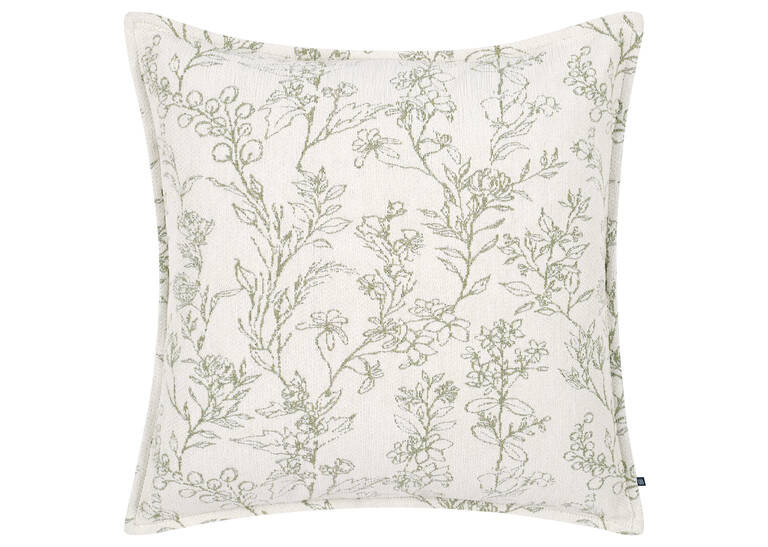 Taisie Botanical Pillow 20x20 Iv/Sage | Urban Barn