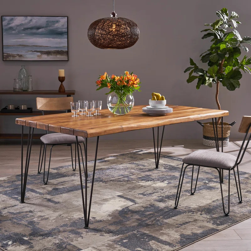 Vikesha Solid Wood Dining Table | Wayfair North America