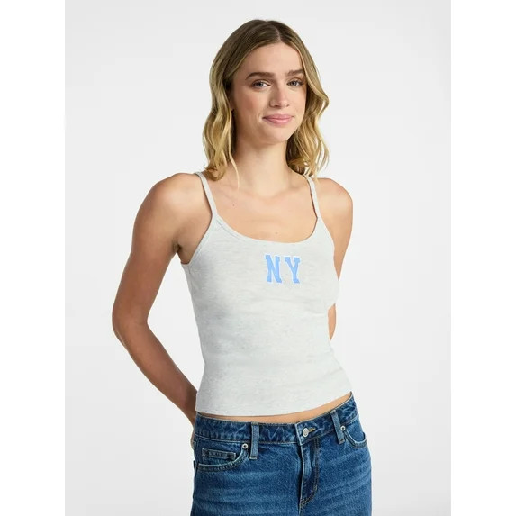 No Boundaries Scoop Cami, Women's XXS-XXL | Walmart (US)