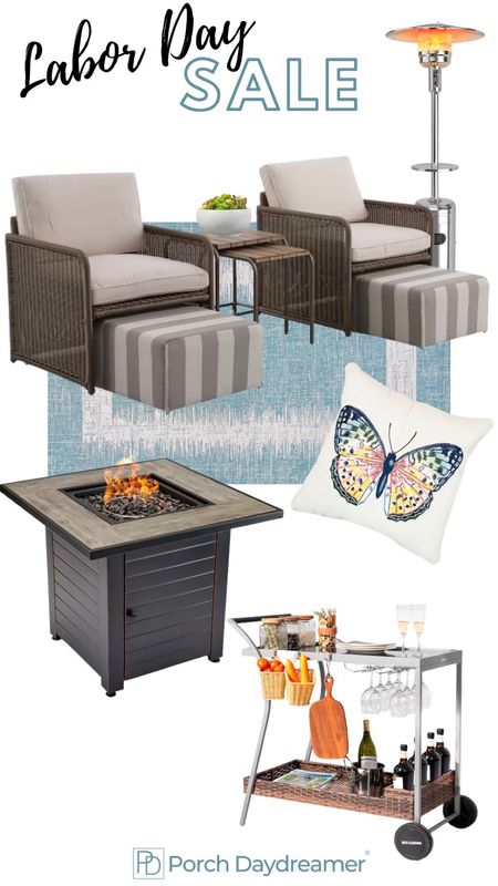 Labor Day savings are here! Elevate your outdoor space for fall. Best deal on patio furniture, fire tables, outdoor heaters, bar carts and more! #labordaysale #patiofurniture #patioset #firepit

#LTKSale #LTKSeasonal #LTKhome