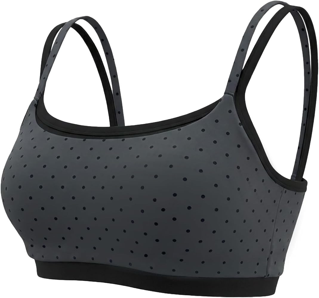 Aoxjox Women's Workout Dual Core Sports Bras Double-Layer Contrast-Color High Impact Bra Yoga Cro... | Amazon (US)