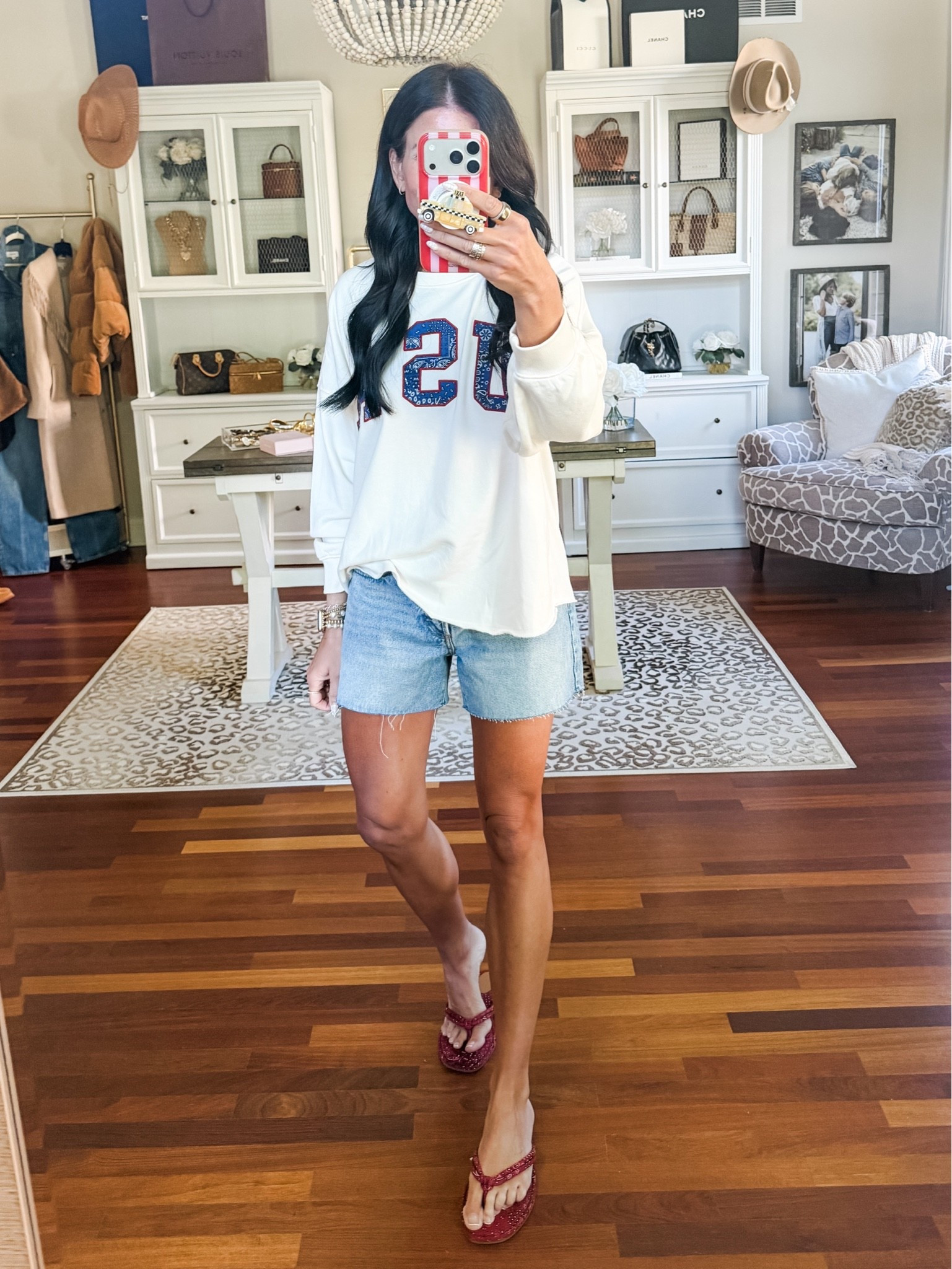 Large USA sweatshirt 
2 shorts 
@Target

#LTKootd #LTKSeasonal #LTKSaleAlert