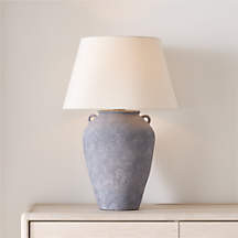 Pompeii Slate Large Ceramic Table Lamp | Crate & Barrel