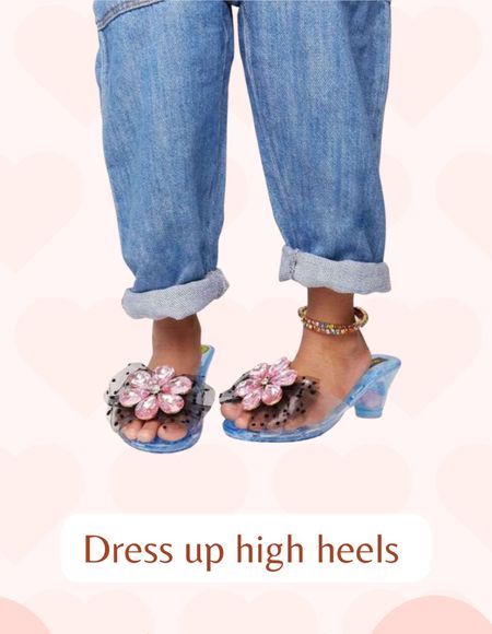 How adorable are these dress up heels? These dress up heels for little girls are the perfect gift for the girl who loves dress up and loves fashion! 🎁 #dressupcostumes #kidscostumes #giftguideforgirls

#LTKHoliday #LTKGiftGuide #LTKkids