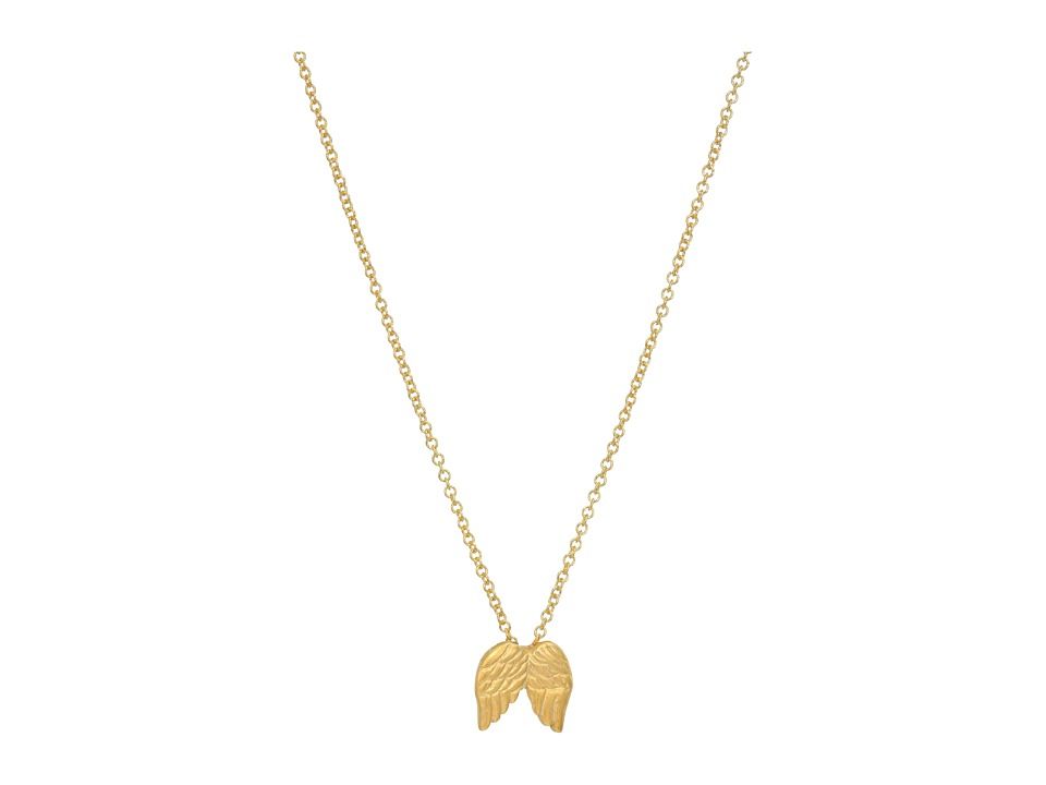 Dogeared - Guardian Angel Reminder Necklace (Gold Dipped) Necklace | Zappos