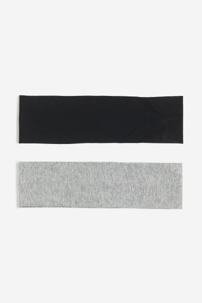 2-pack jersey headbands | H&M (UK, MY, IN, SG, PH, TW, HK)