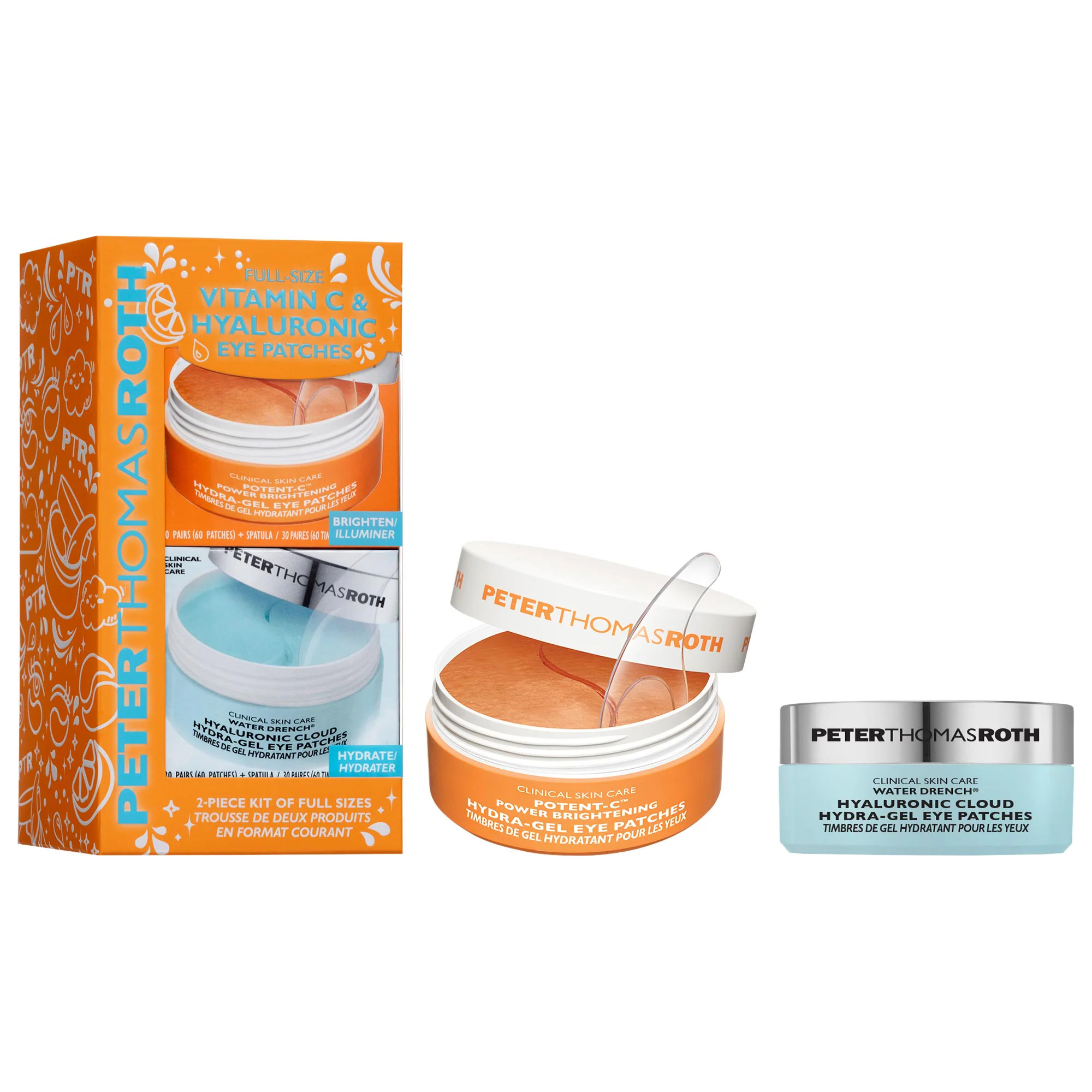 Peter Thomas Roth Full-Size Vitamin C & Hyaluronic Acid Eye Patches 2-Piece Gift Set | Sephora (US)