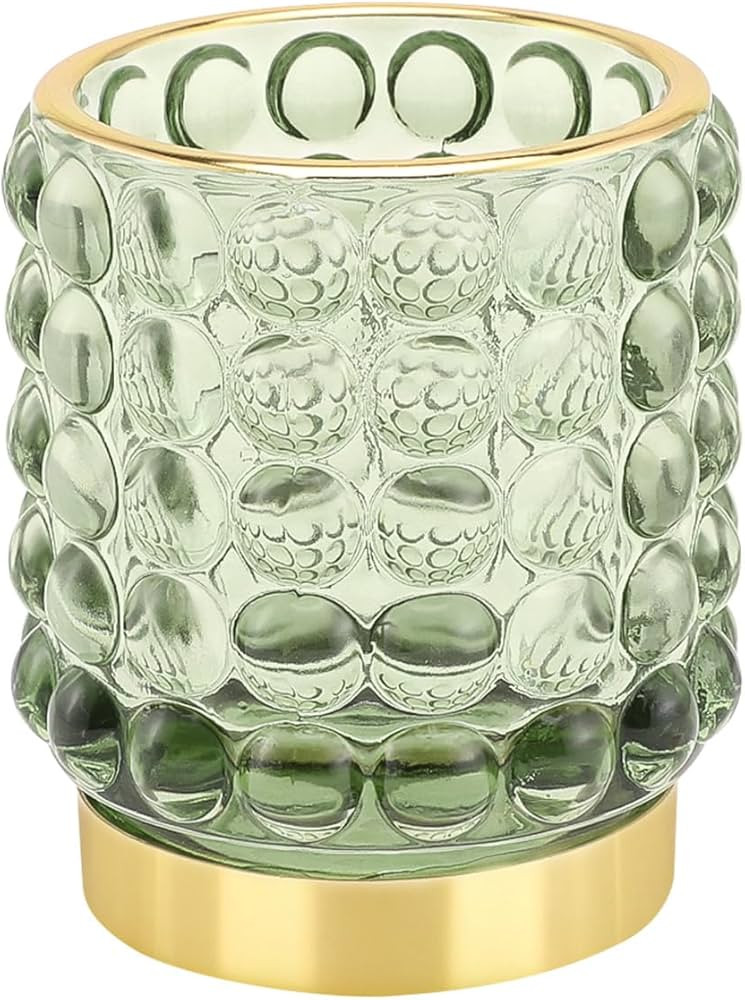 DASITON Makeup Brush Holder Organizer, Crystal Cosmetic Make Up Brush Holder, Glass Makeup Brushe... | Amazon (US)