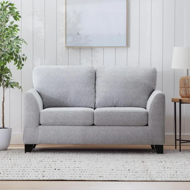 Gap Home Curved Arm Loveseat, Gray | Walmart (US)