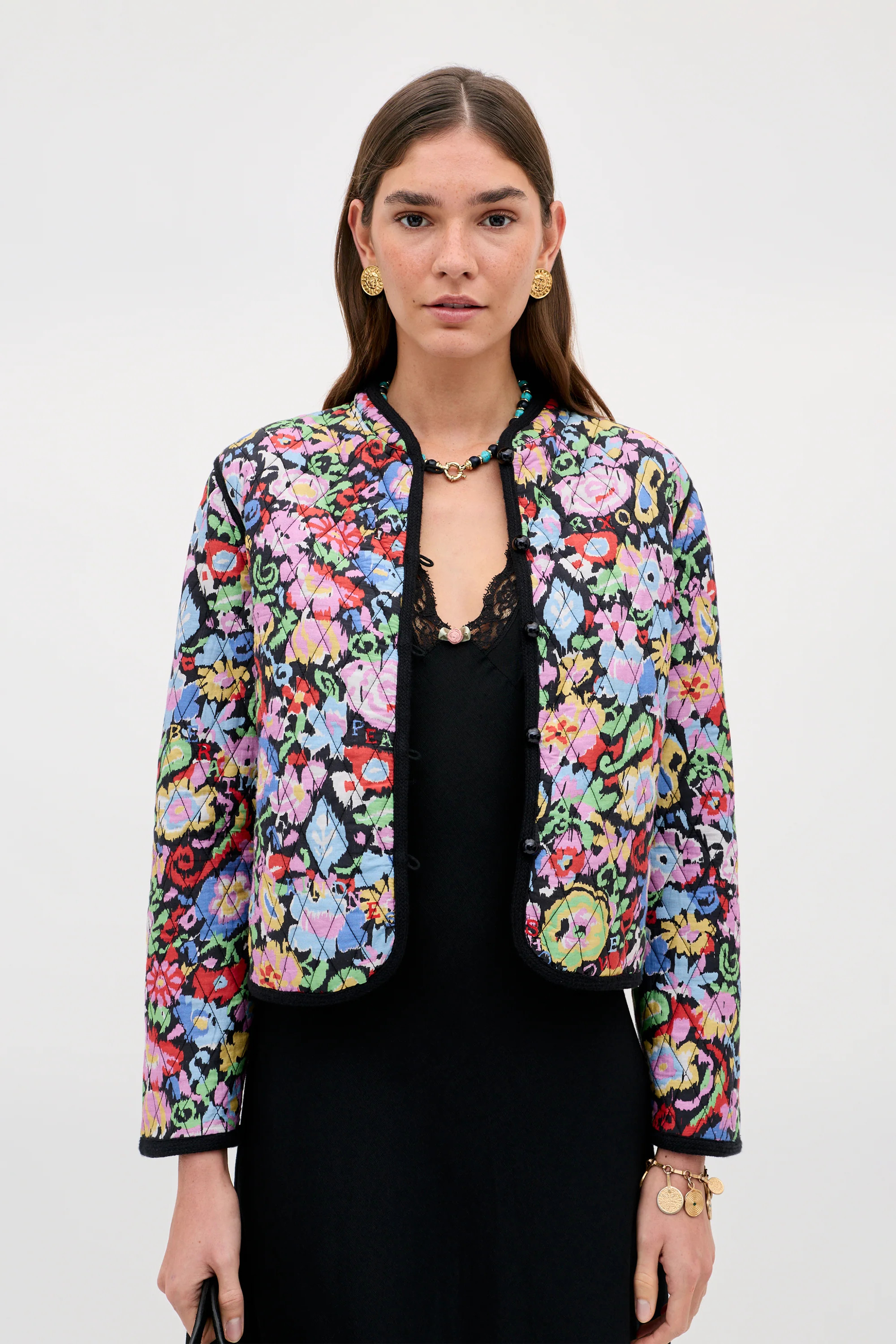 Lyanne - Ikat Bloom Charcoal | Rixo