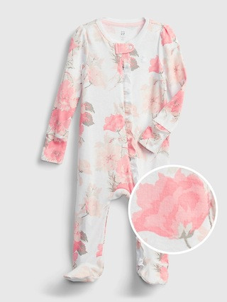 Baby 100% Organic Cotton Print One-Piece | Gap (US)