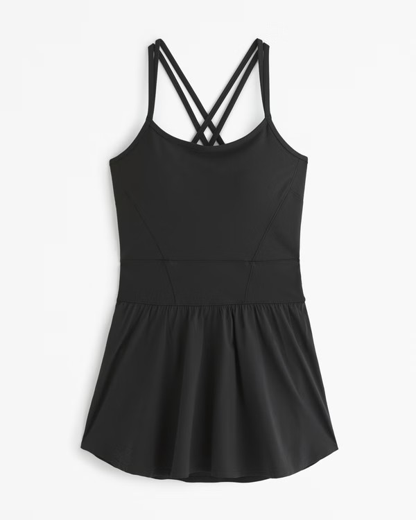 YPB sculptLUX Hybrid Flounce Dress | Abercrombie & Fitch (US)
