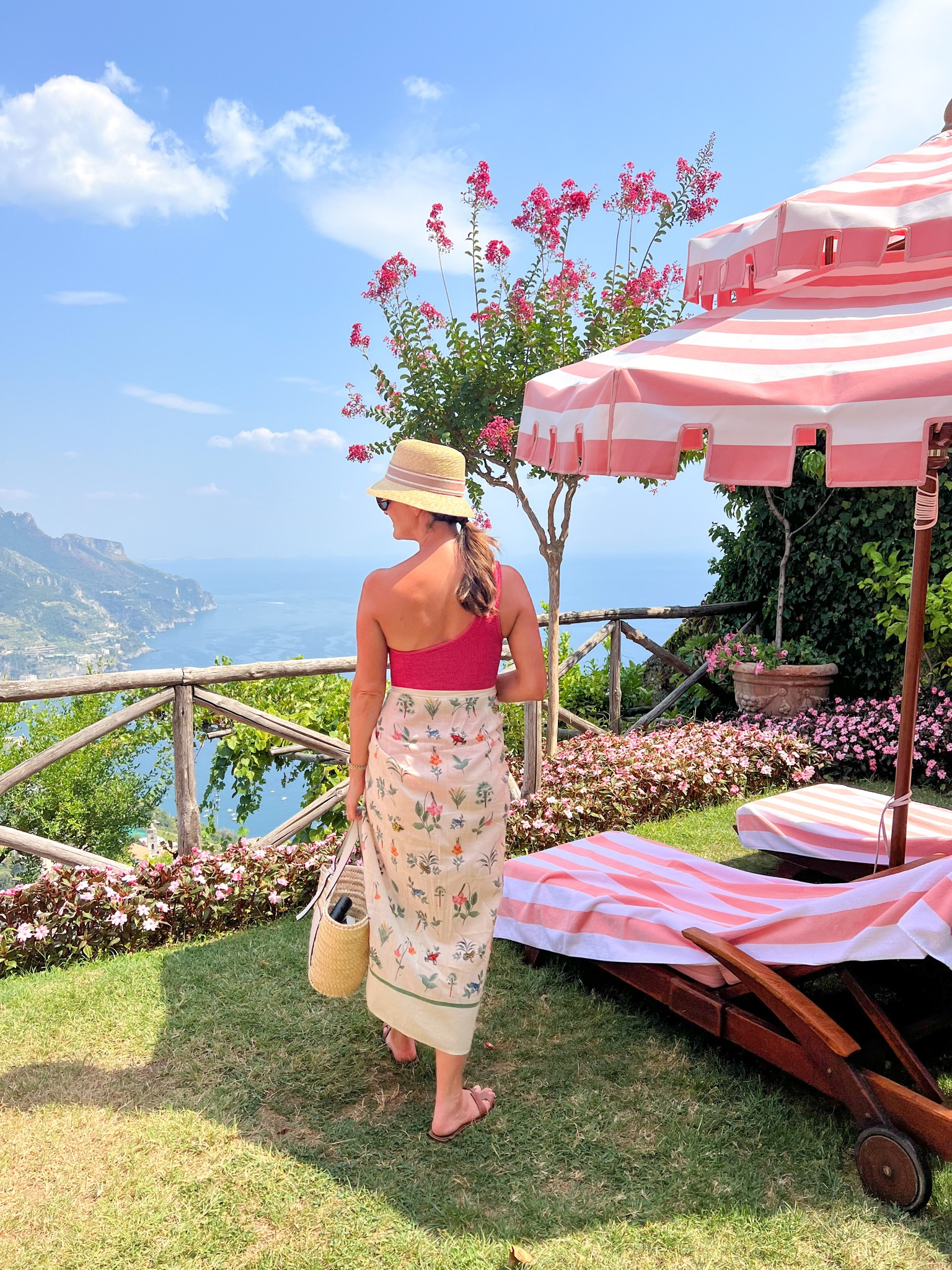 Ciao from the Pink Palace @palazzaavino 🍋💗 #ravello #amalfi #palazzoavino #italy #aguabendita #hunzag #loewe #vacation #pinkpalace 

#LTKtravel #LTKsalealert #LTKswim