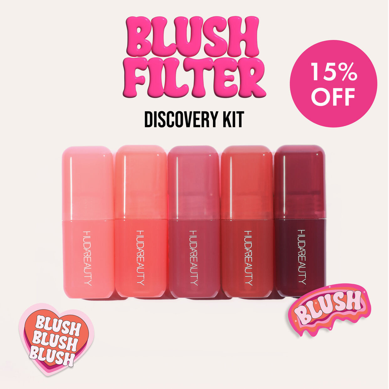 Blush Filter Discovery Kit | Huda Beauty US