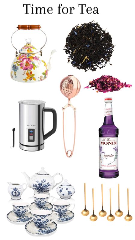 Tea set, mug, coffee bar, milk frother, tea strainer, kitchen accessories 

#LTKhome