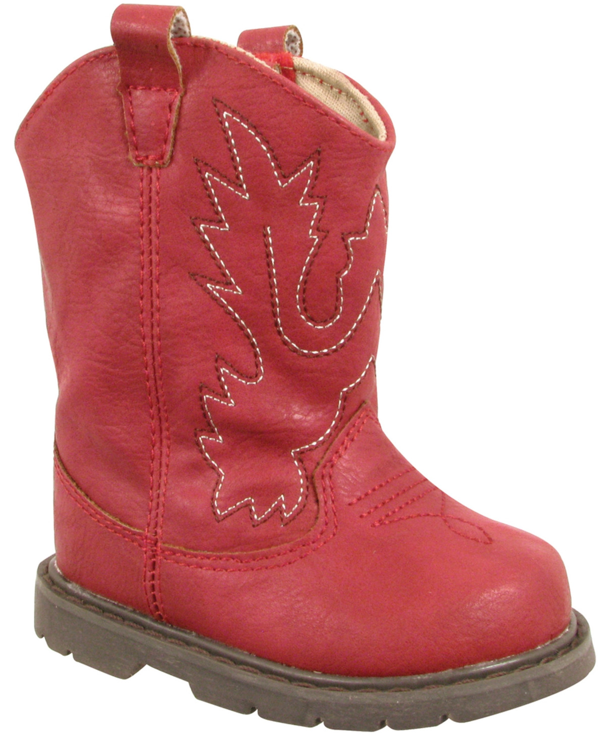 Baby Deer Baby Boys or Baby Girls Boot with Embroidery and Piping - Red | Macy's