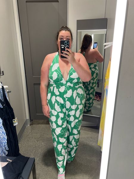 Dvf x target collaboration plus sizes wearing a 2x would size down to a 1x so true to size. Adjustable halter neck. 

#LTKfindsunder50 #LTKplussize #LTKmidsize