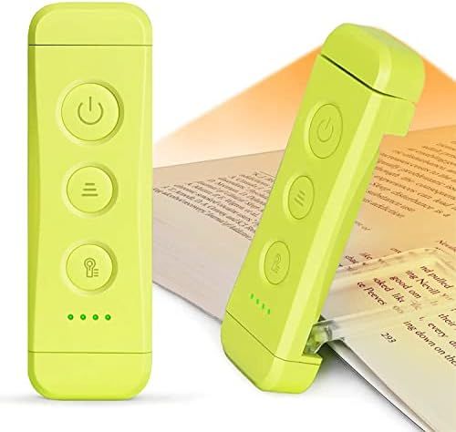 Glocusent USB Rechargeable Book Light for Reading in Bed, Portable Clip-on LED Reading Light, 3 A... | Amazon (US)