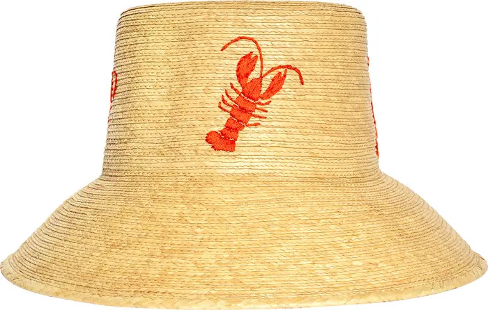 Lobster Embroidered UPF 50+ Bucket Hat | Nordstrom