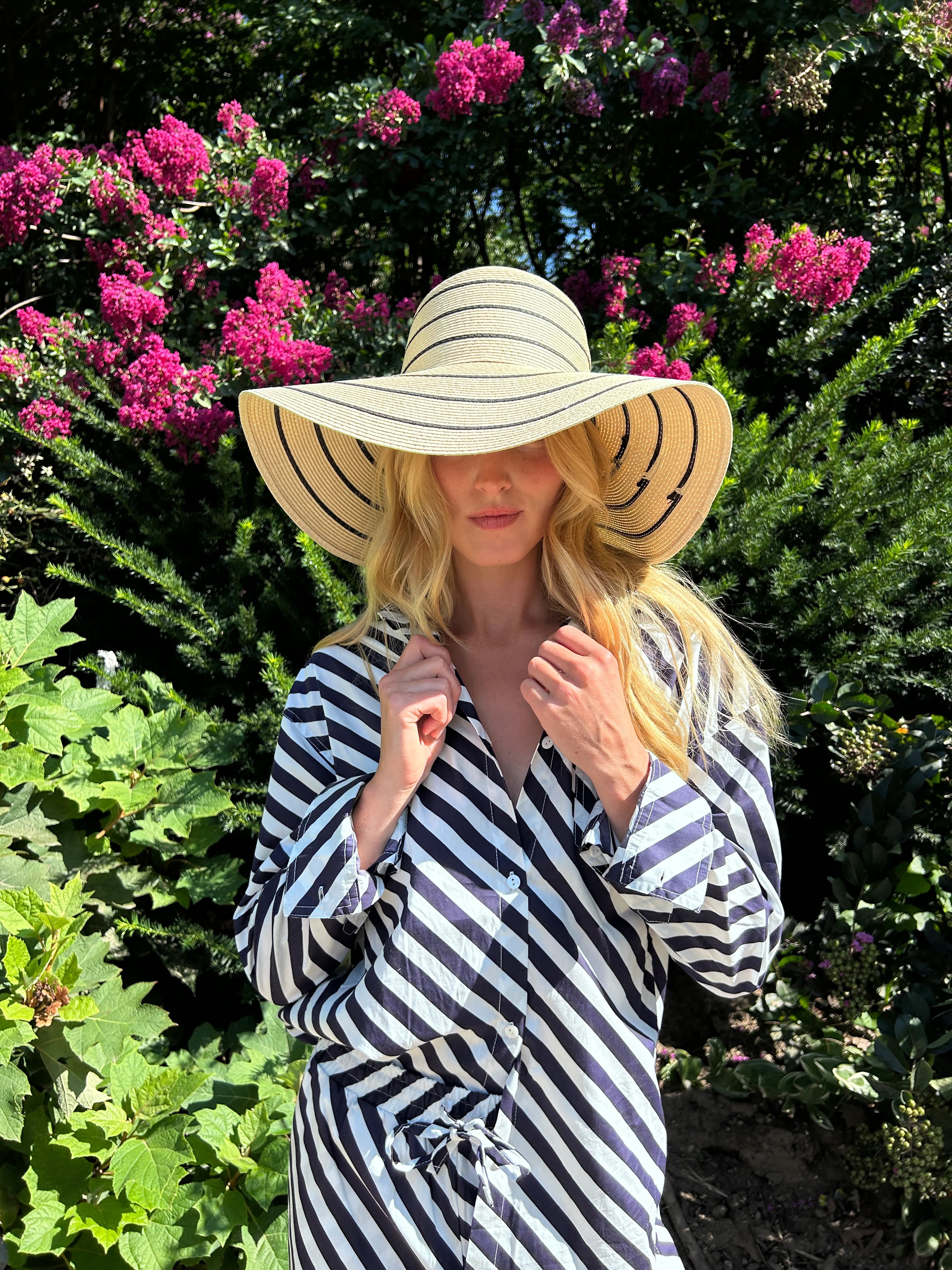 The St. Tropez Striped Oversized Shirt | Jocelyn