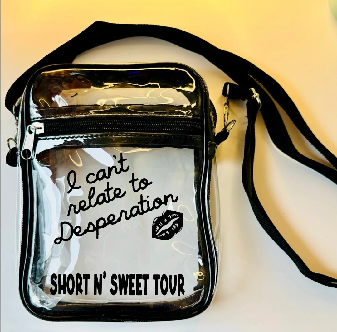 Short N Sweet Tour Sabrina Clear Crossbody Bag Concert Approved - Etsy | Etsy (US)