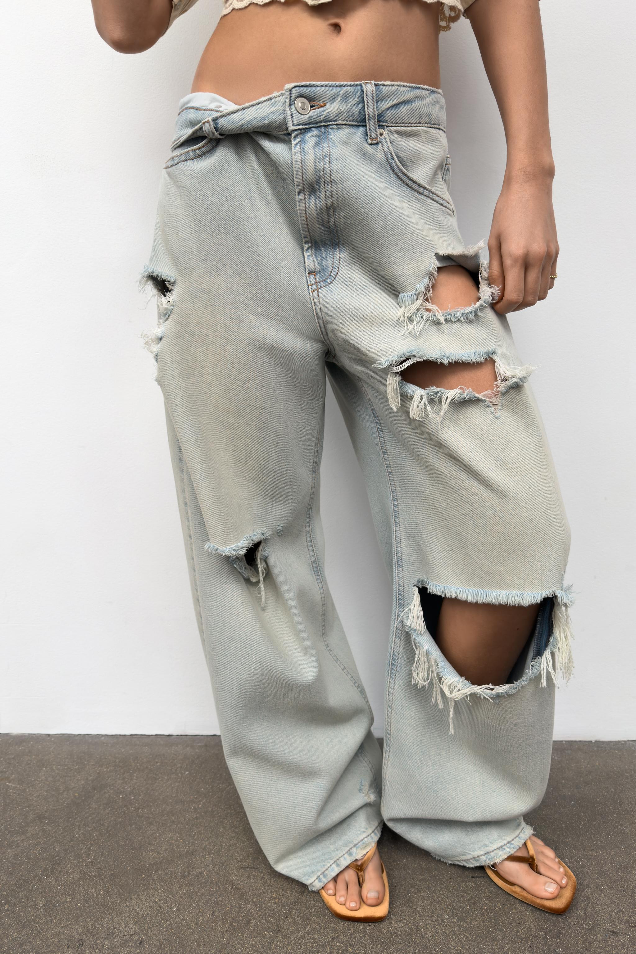 TRF MID-RISE BAGGY JEANS | Zara US