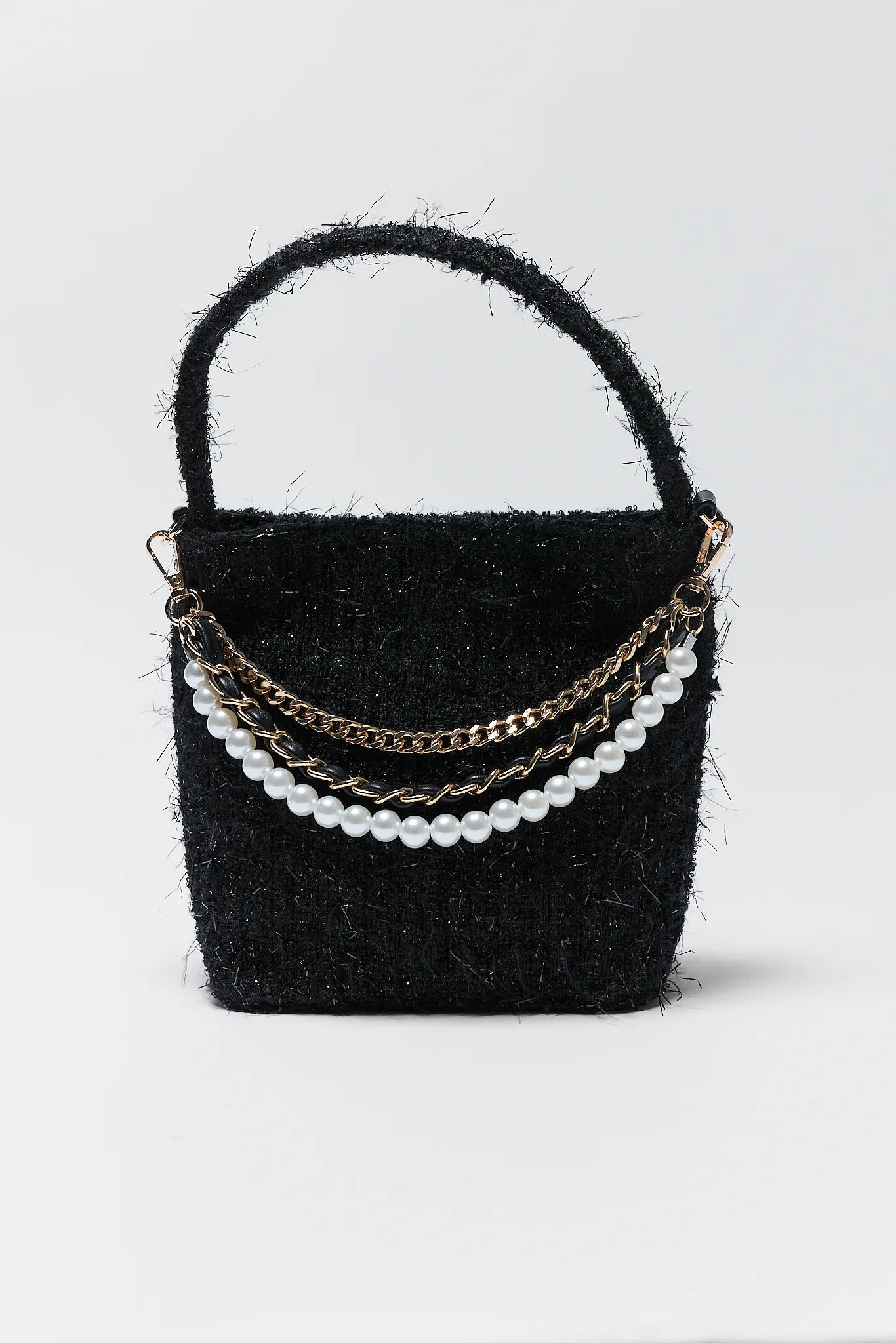 Chloe Black Tweed Bag | Avara