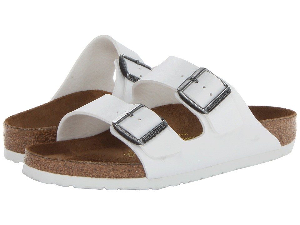 Birkenstock - Arizona (White Birko-Flortm) Sandals | Zappos