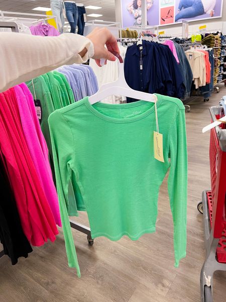 Long sleeve slim fit ribbed t-shirt at Target

#LTKstyletip #LTKFind