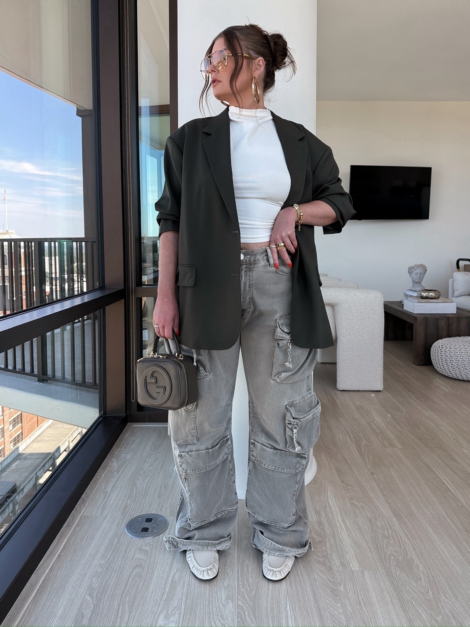 Spring outfit 
Blazer
Cargo pantss

#LTKSeasonal #LTKootd #LTKActive