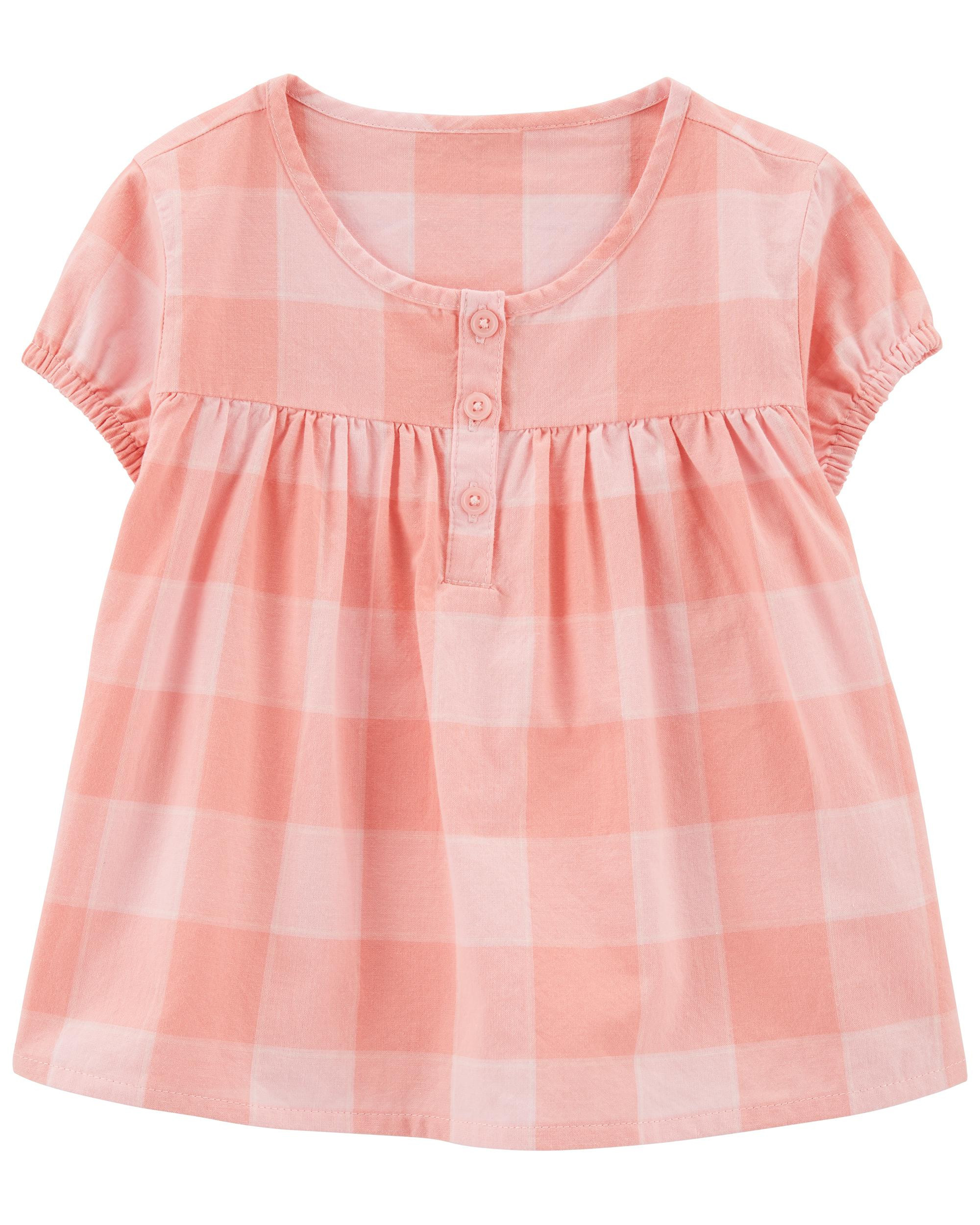 Toddler Plaid Babydoll Top | OshKosh B'gosh