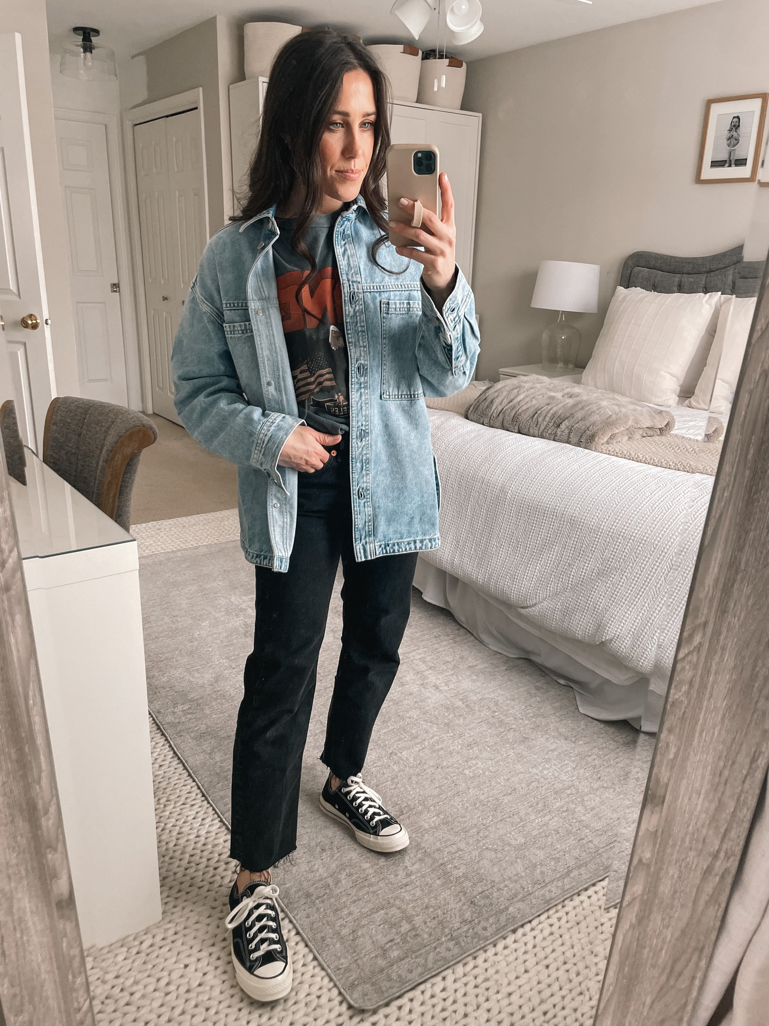 Denim Shirt
Anine Bing Tee
Mango Jeans


#LTKstyletip #LTKFind #LTKunder100