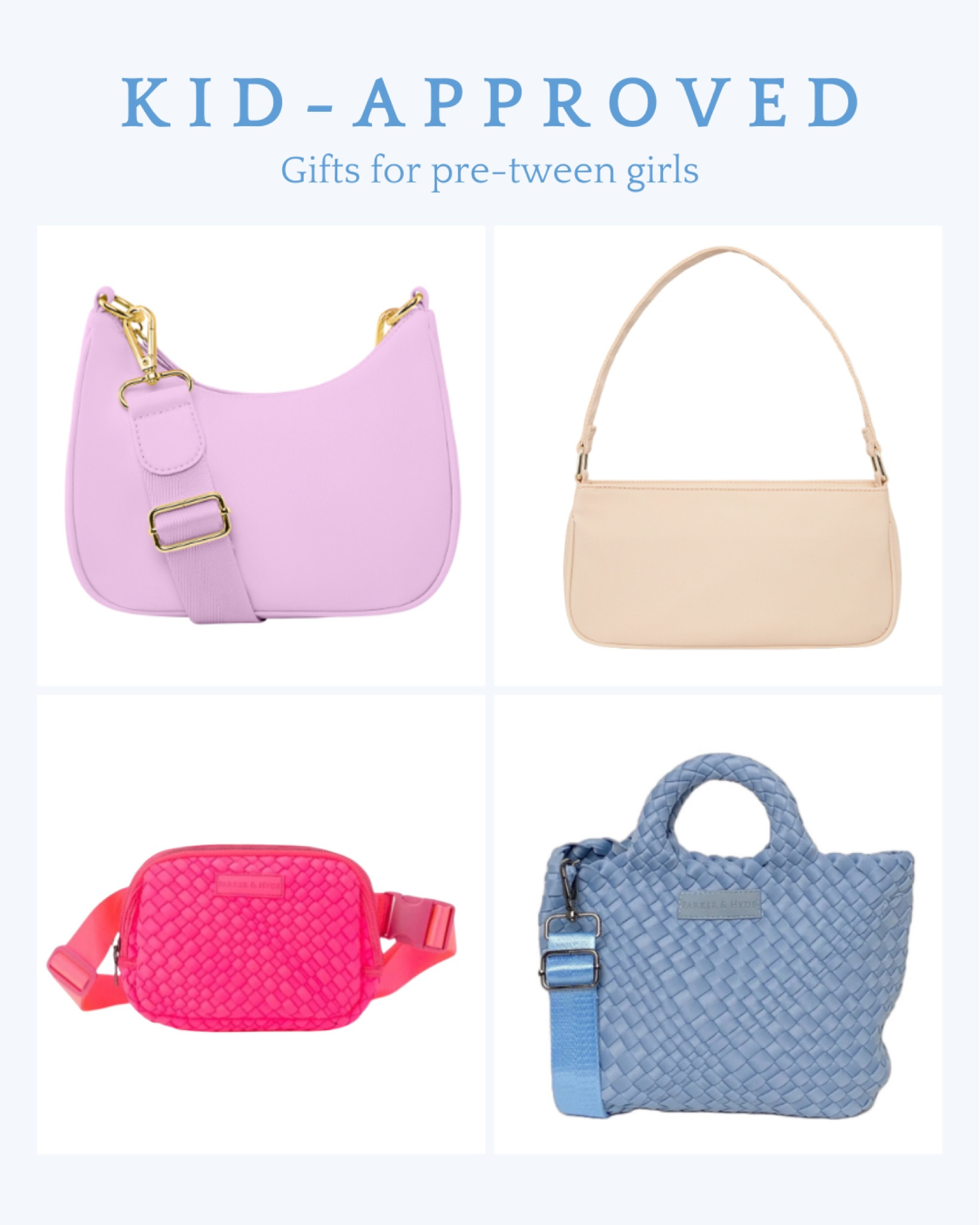 Kid-approved gifts for pre-tween girls. My daughter has been asking for a big girl purse this year and I love these styles! 

Christmas gift guide for girls, big girl gift ideas, tween girl gifts 

#LTKitbag #LTKGiftGuide #LTKkids