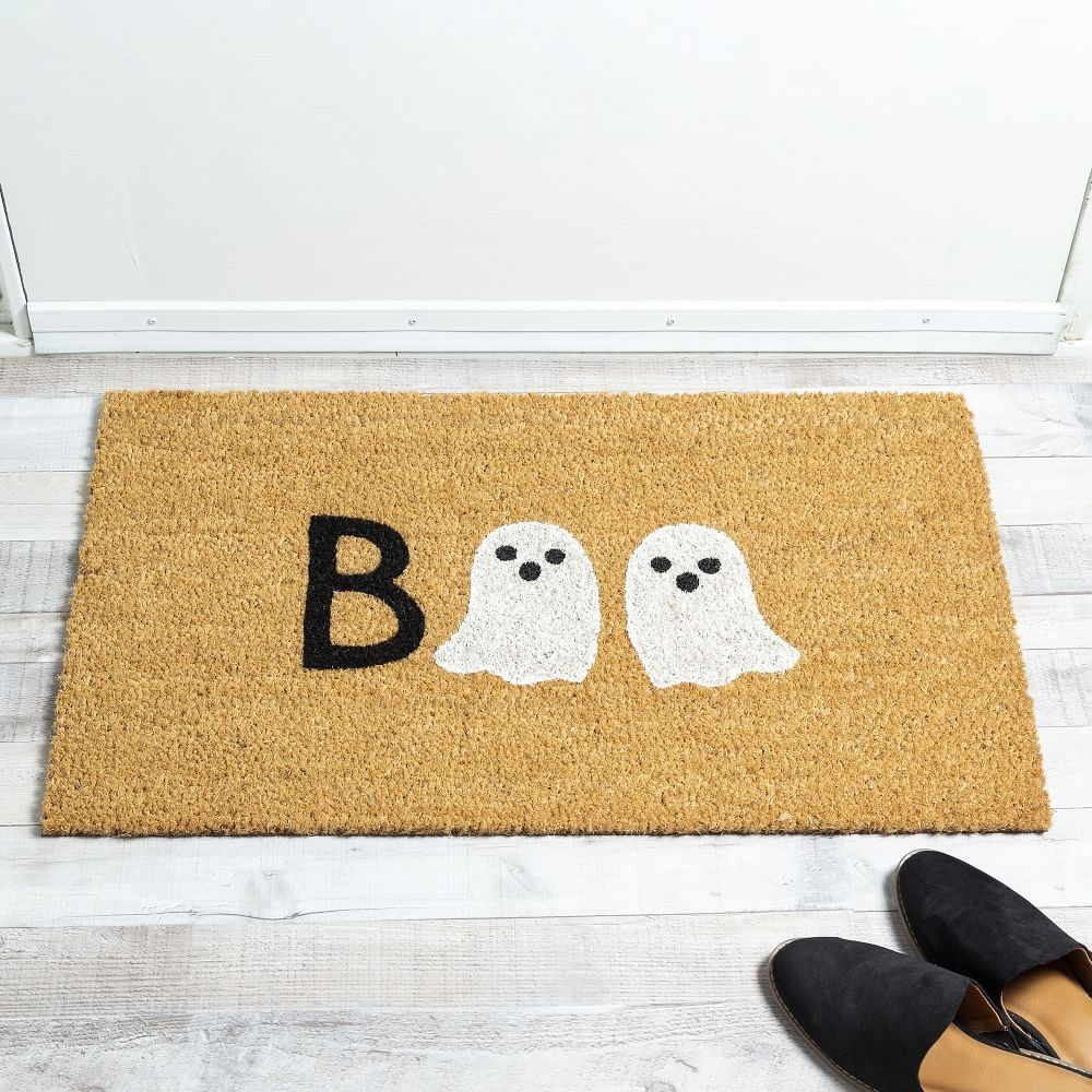Nickel Designs Hand-Painted Doormat - Boo | West Elm (US)
