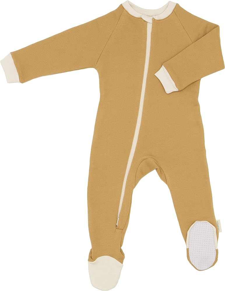 CastleWare Baby: Organic Cotton Fleece Footie Pajamas - Footed Non-Slip Sleeper for Toddlers & Babie | Amazon (US)