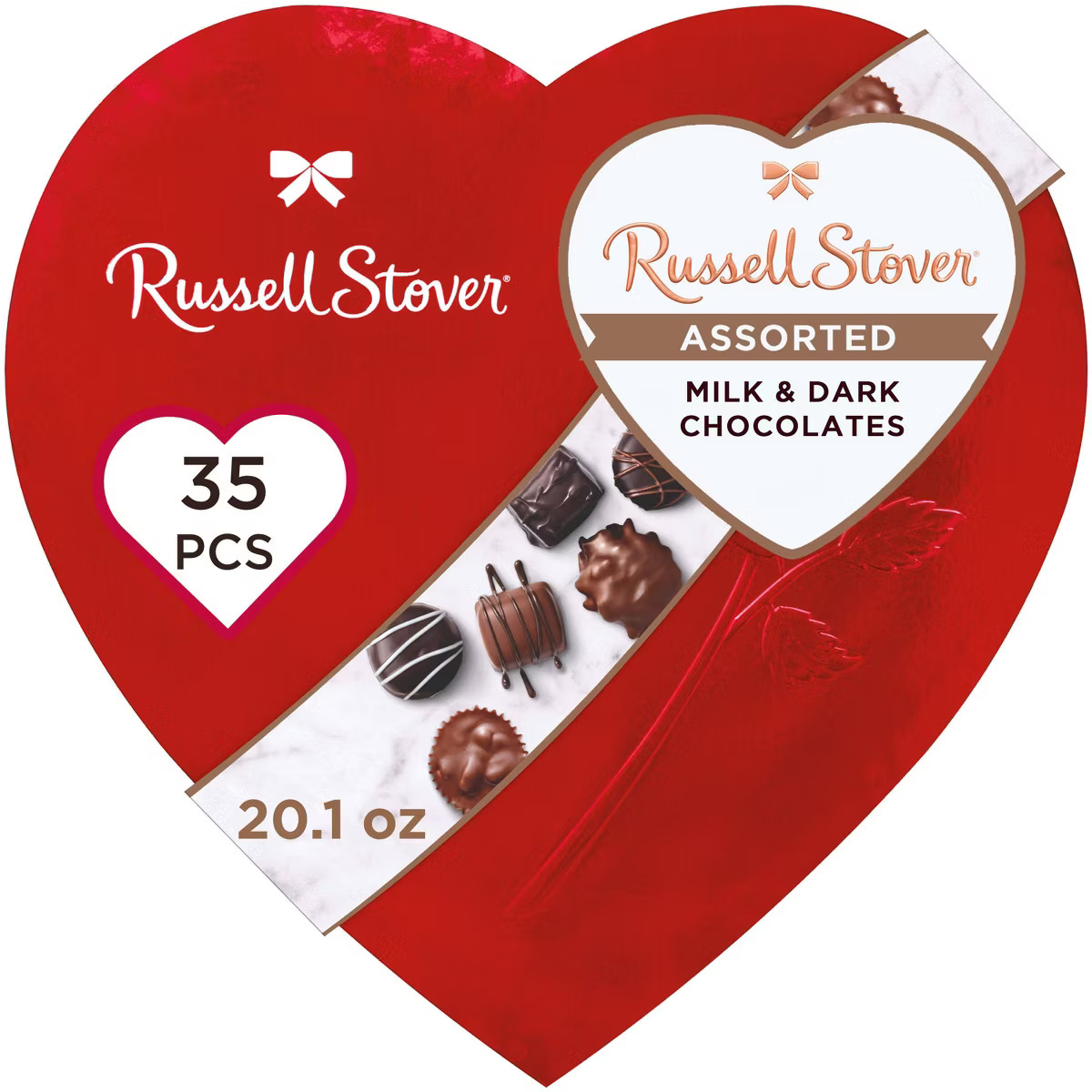 Russell Stover Valentine's Red Foil Heart - 20.1oz | Target