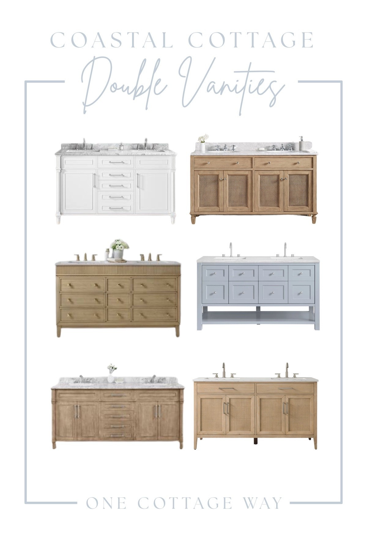 Coastal Cottage Bathroom Vanities I’m loving lately🤍

Coastal Vanity, double sink vanities, bathroom decor, coastal bathroom design, pottery barn, designer dupe

#LTKHome #LTKSaleAlert