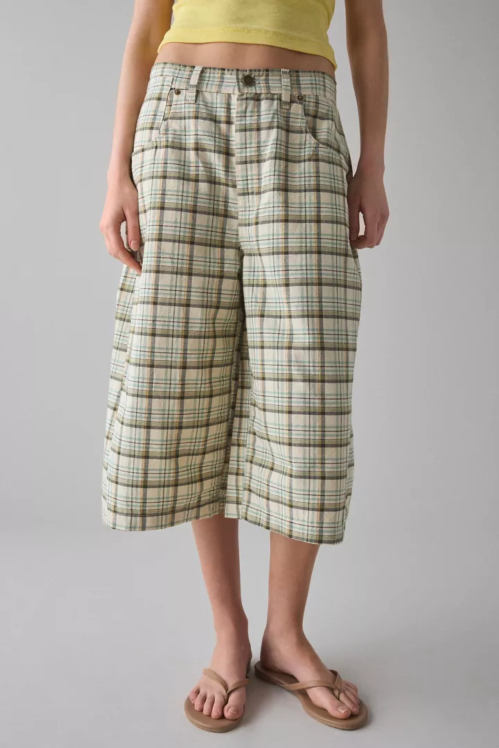 BDG Mega Cotton Mid-Rise Baggy Printed Cotton Short | Urban Outfitters (US and RoW)